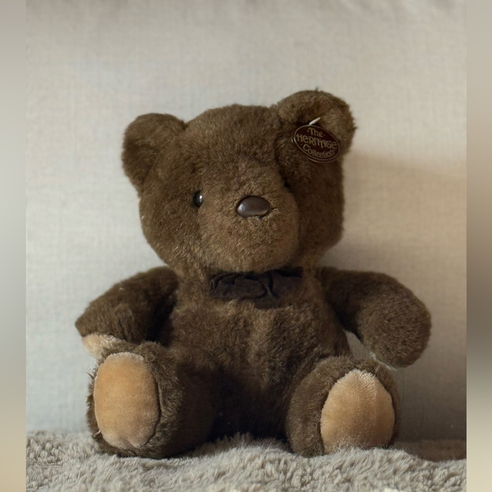 Vintage Ganz Bros The Heritage Collection brown plush teddy bear 1985